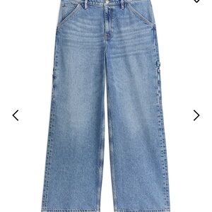 Arket Blue Flare Wide Leg Jeans NWT 38